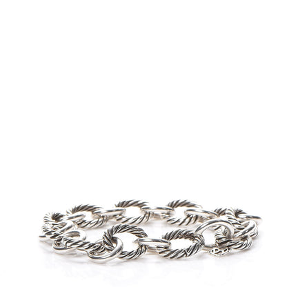 David Yurman Sterling Silver 12mm Large Oval Link Bracelet 3 of 6