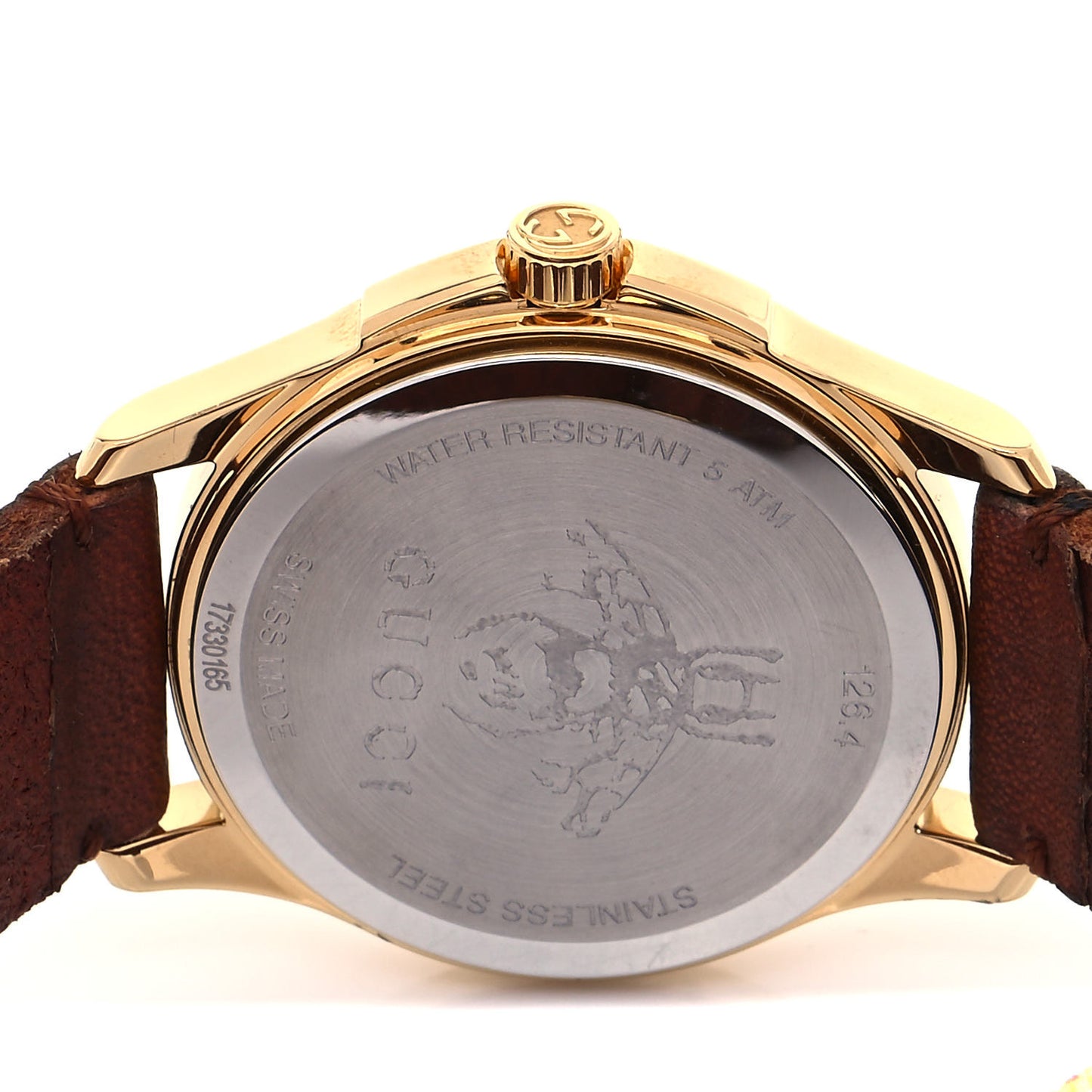 Stainless Steel Calfskin 38mm Le Marché Des Merveilles Tiger Quartz Watch