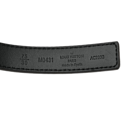 Louis Vuitton Calfskin Monogram 20mm LV Iconic Reversible Belt 75 30 Black 4 of 6