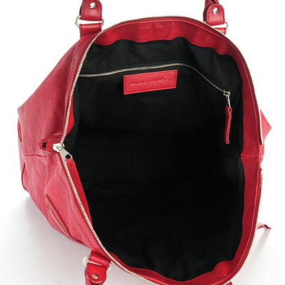 Balenciaga Agneau Classic Hardware Oversize Mens Bag Groseille 5 of 9