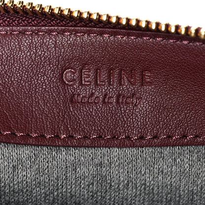 Celine Smooth Lambskin Small Trio Crossbody Bag Burgundy 10 of 10