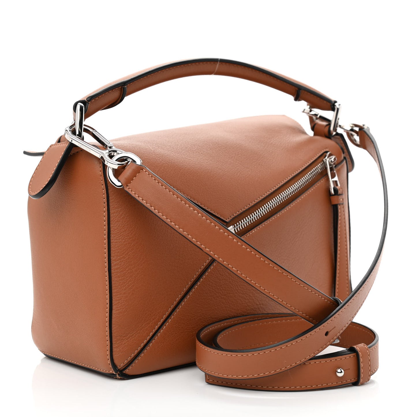 Calfskin Small Puzzle Bag Tan