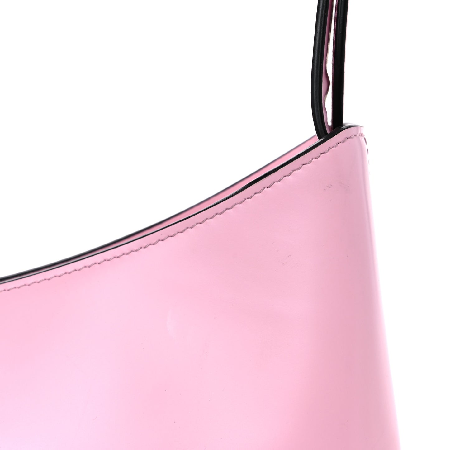 Calfskin Trifolio Shoulder Bag Cheerleader Pink