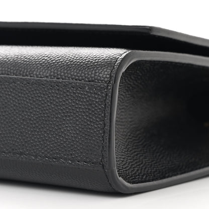 Saint Laurent Grain De Poudre Medium Classic Monogram Kate Satchel Black 10 of 10