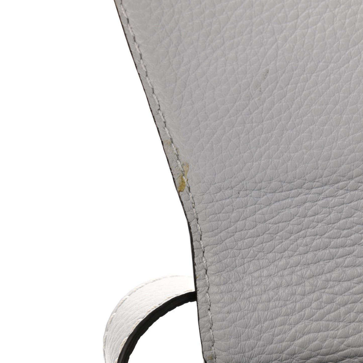 Calfskin Marcie Round Crossbody Bag Light Cloud