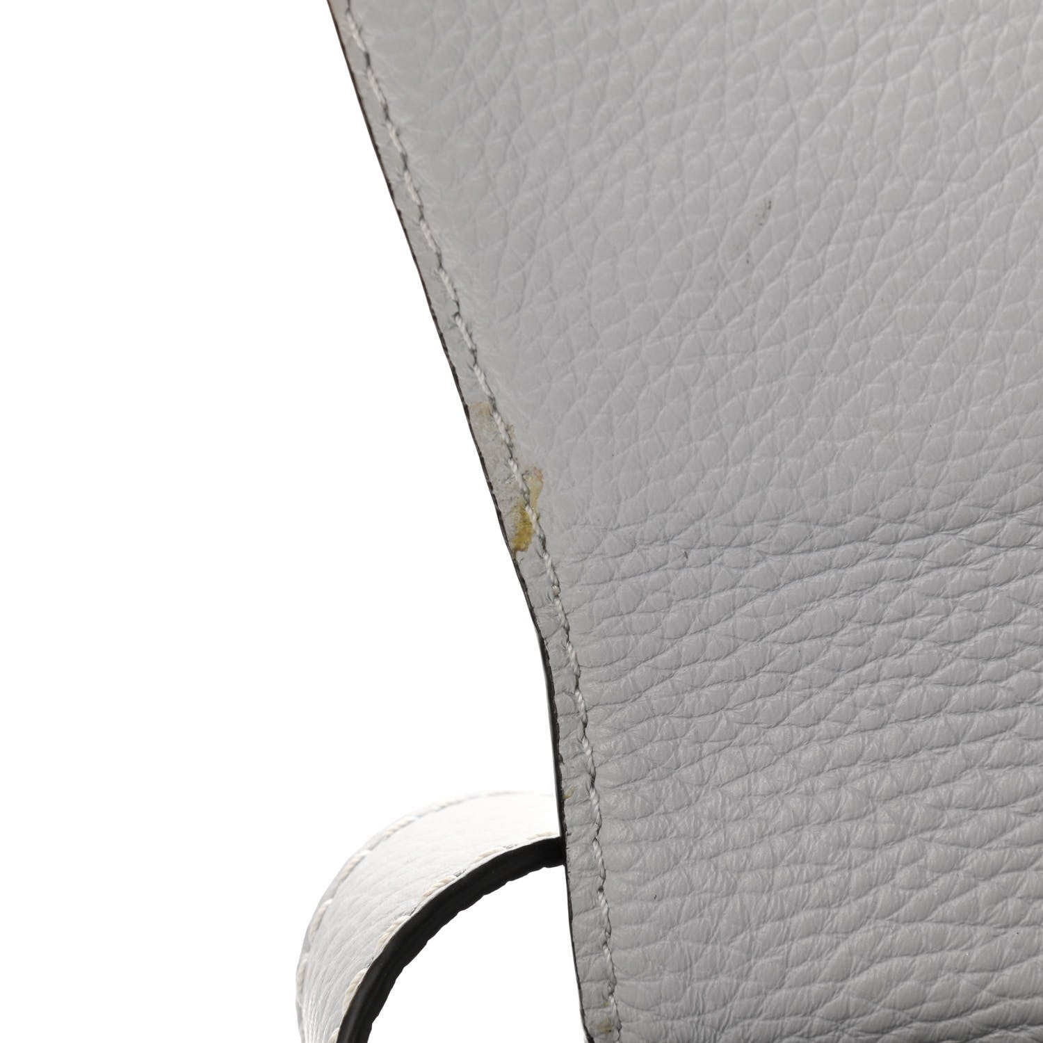 Chloe Calfskin Marcie Round Crossbody Bag Light Cloud 11 of 11