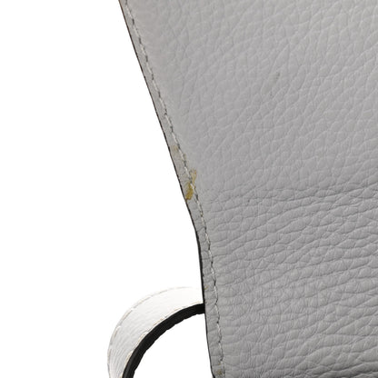 Chloe Calfskin Marcie Round Crossbody Bag Light Cloud 11 of 11