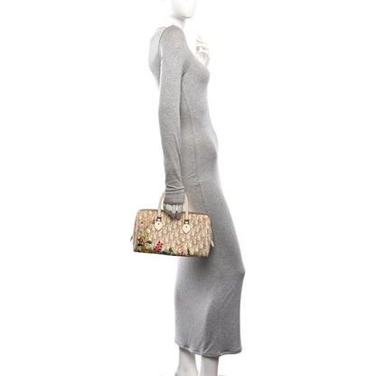 Christian Dior Monogram Vintage Flowers Boston Beige 2 of 12