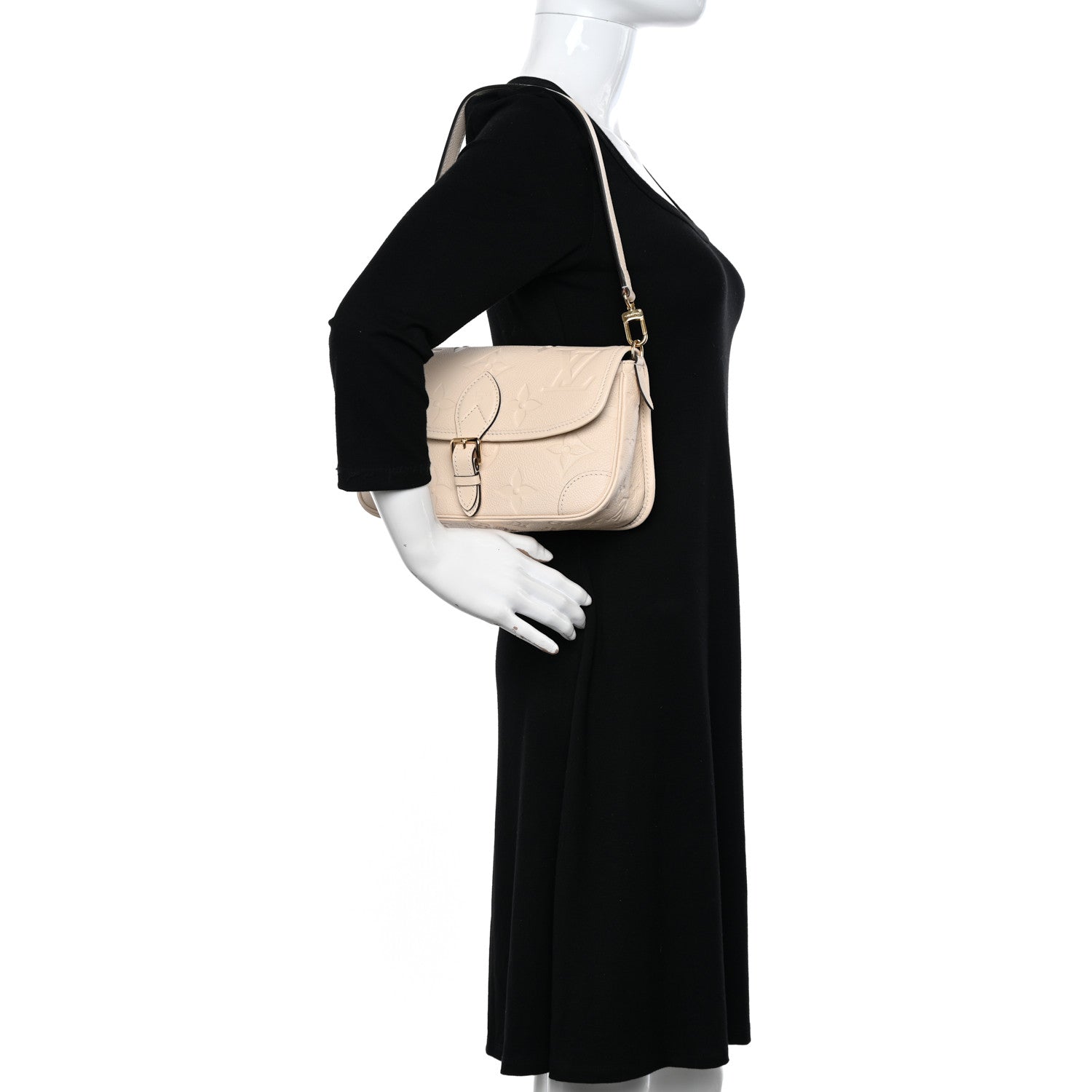 Louis Vuitton Empreinte Monogram Giant Diane Cream 2 of 9