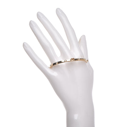 Gucci 18K Yellow Gold Diamond XS Running Bracelet 2 of 4