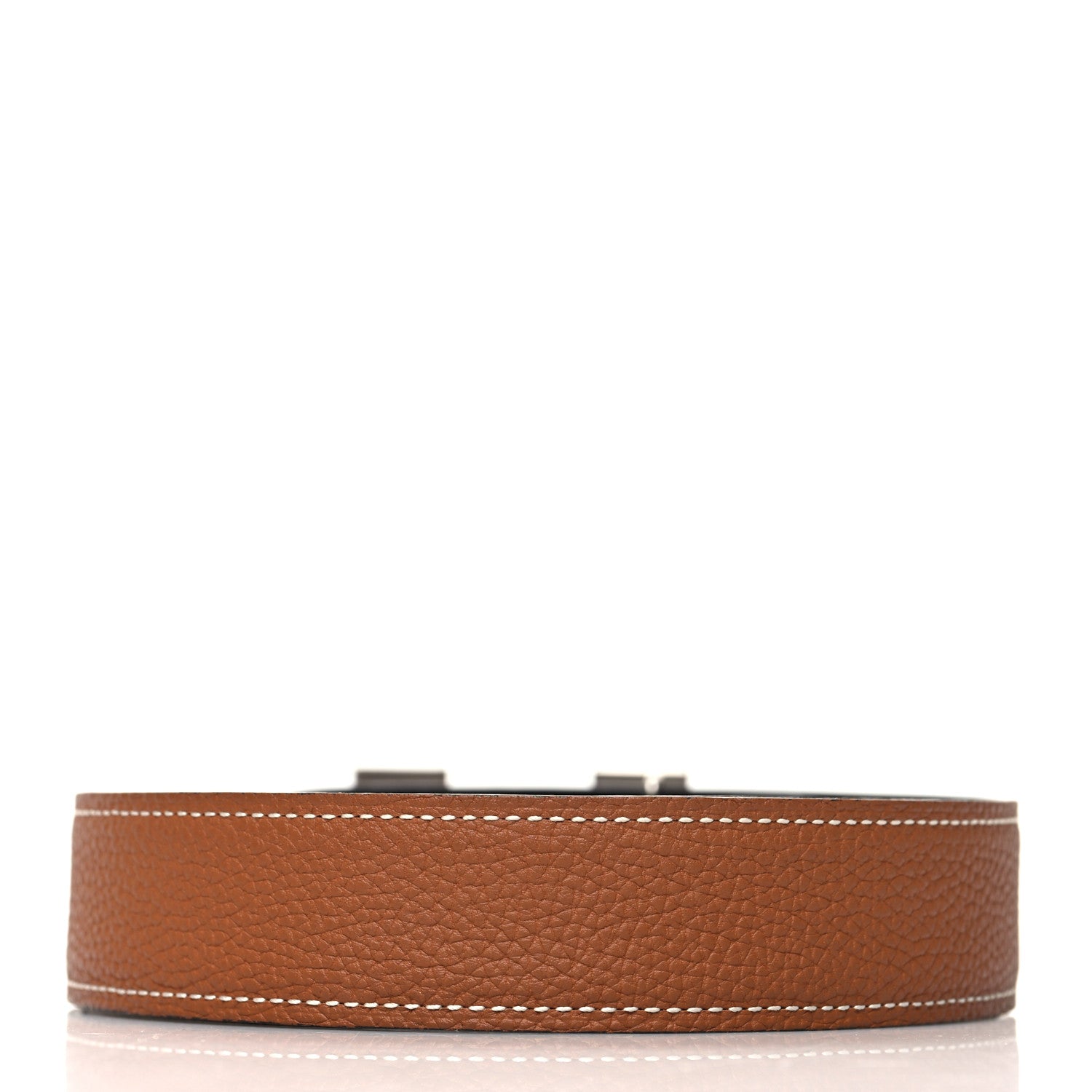 Hermes Box Togo 32mm H Belt 85/34 Black Gold 2 of 5