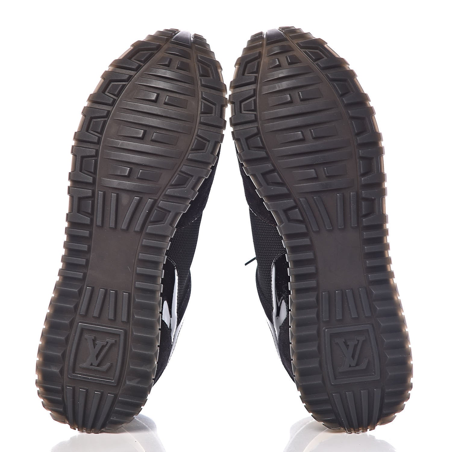 Louis Vuitton Suede Monogram Run Away Sneakers 39 Black 7 of 8