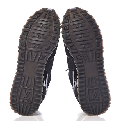 Louis Vuitton Suede Monogram Run Away Sneakers 39 Black 7 of 8