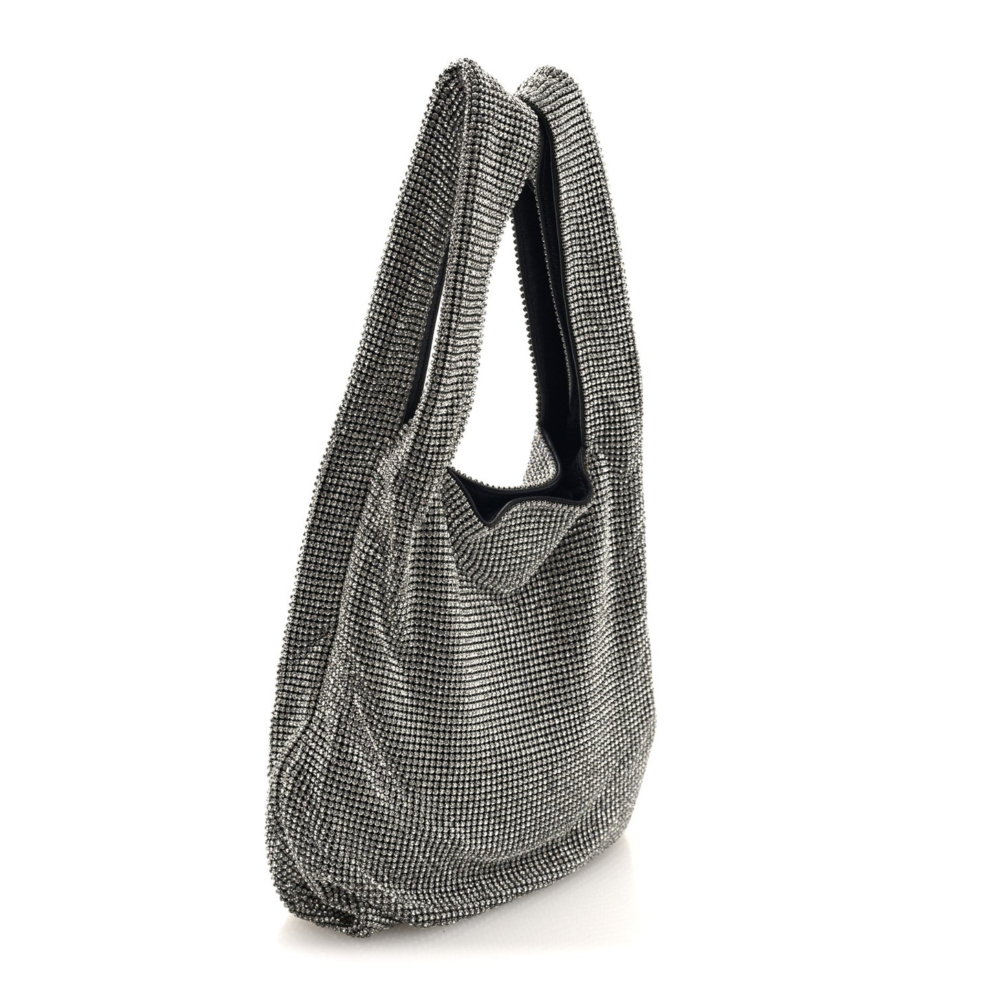Crystal Wanglock Mini Shopper Silver