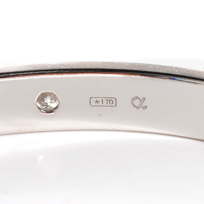 Cartier 18K White Gold 4 Diamond LOVE Bracelet 19 4 of 6
