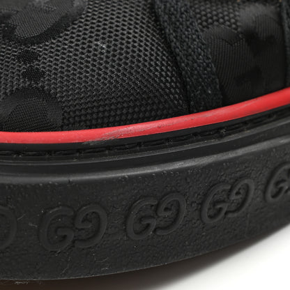 Gucci Econyl Nylon Web Monogram Off The Grid Mens 1977 Tennis High Top Sneakers 11.5 Black 9 of 10