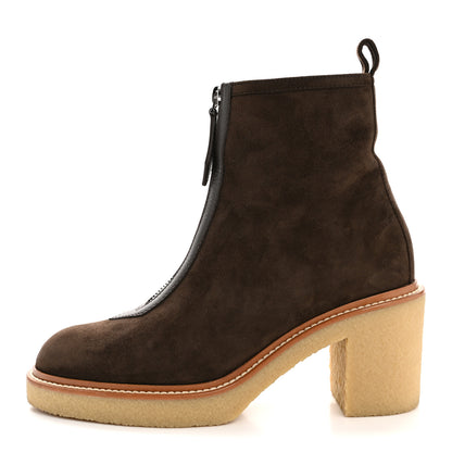 Hermes Suede Womens Jingle 55 Ankle Boot 36.5 1 of 9