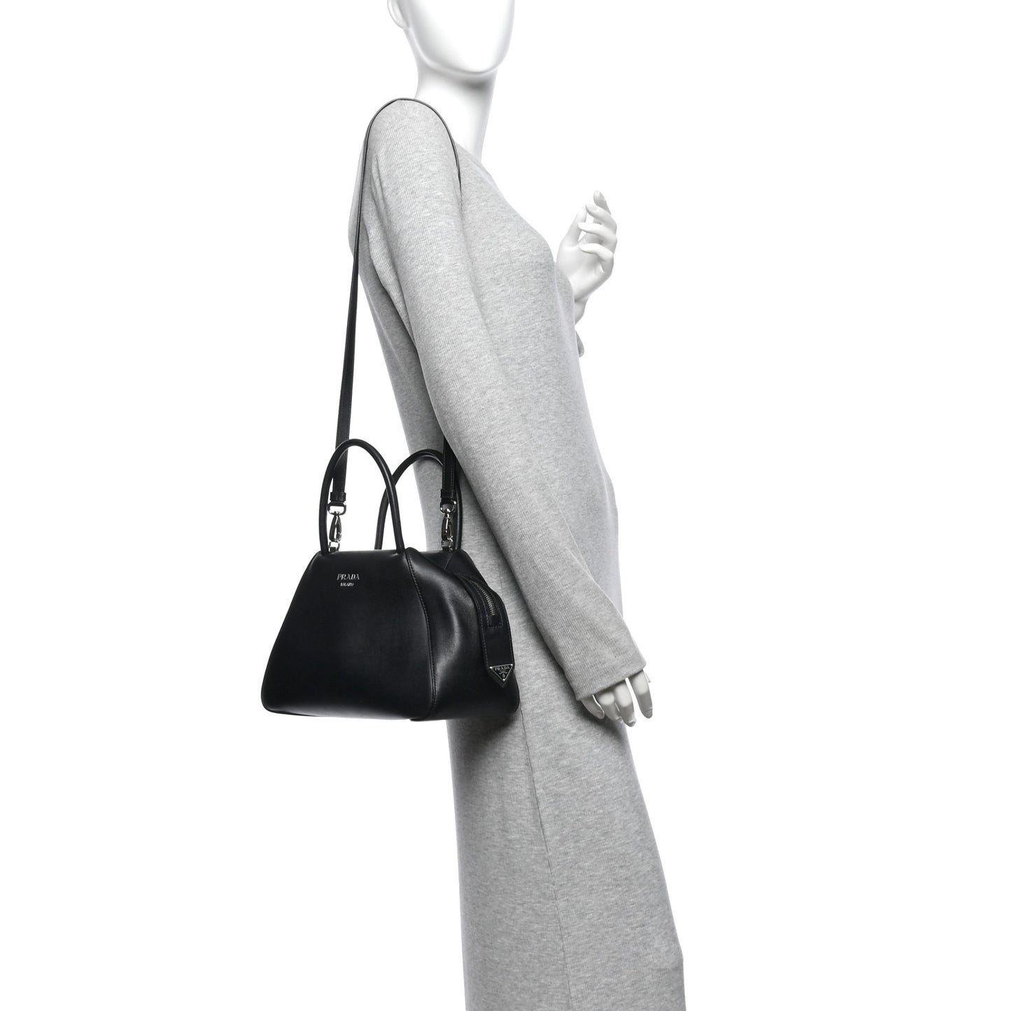 Softy Calfskin Small Supernova Handbag Black