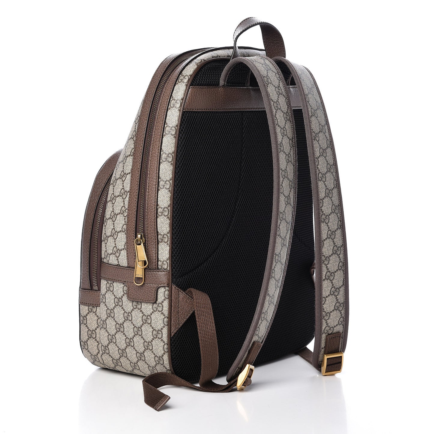 GG Supreme Monogram Medium Ophidia Day Backpack Brown