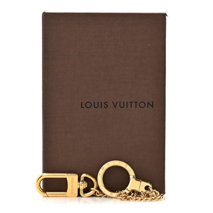 Louis Vuitton Metal Pochette Extender Key Ring Chain Gold 4 of 4