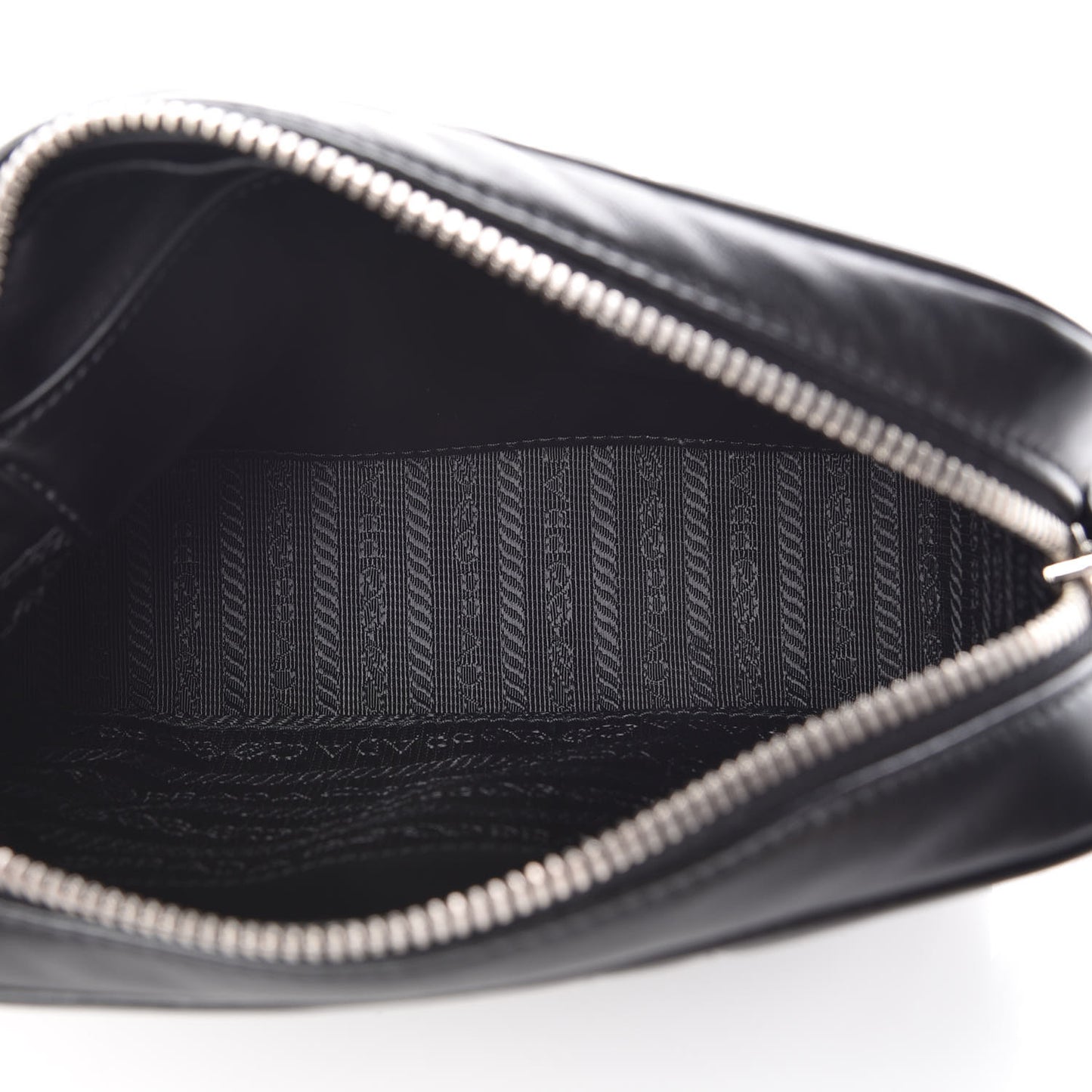 Soft Calfskin Diagramme Crossbody Bag Black