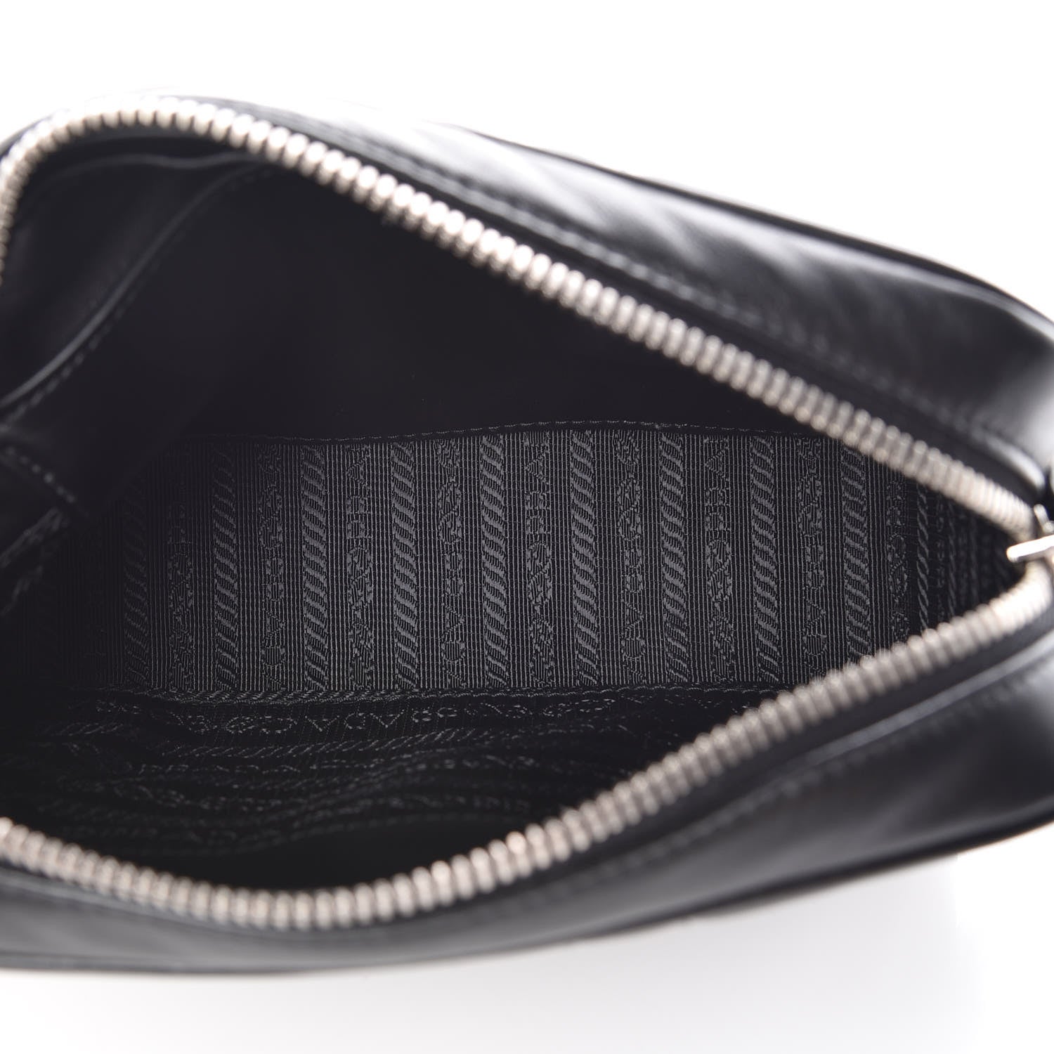 Prada Soft Calfskin Diagramme Crossbody Bag Black 5 of 8