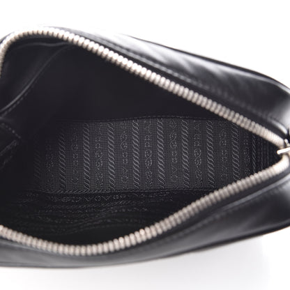 Prada Soft Calfskin Diagramme Crossbody Bag Black 5 of 8