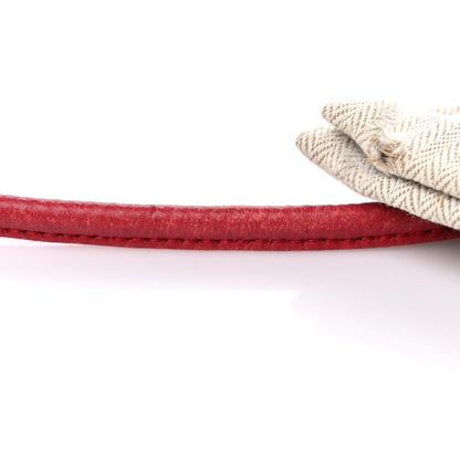 Hermes Canvas Epsom Aline Grooming Bag Red 13 of 14