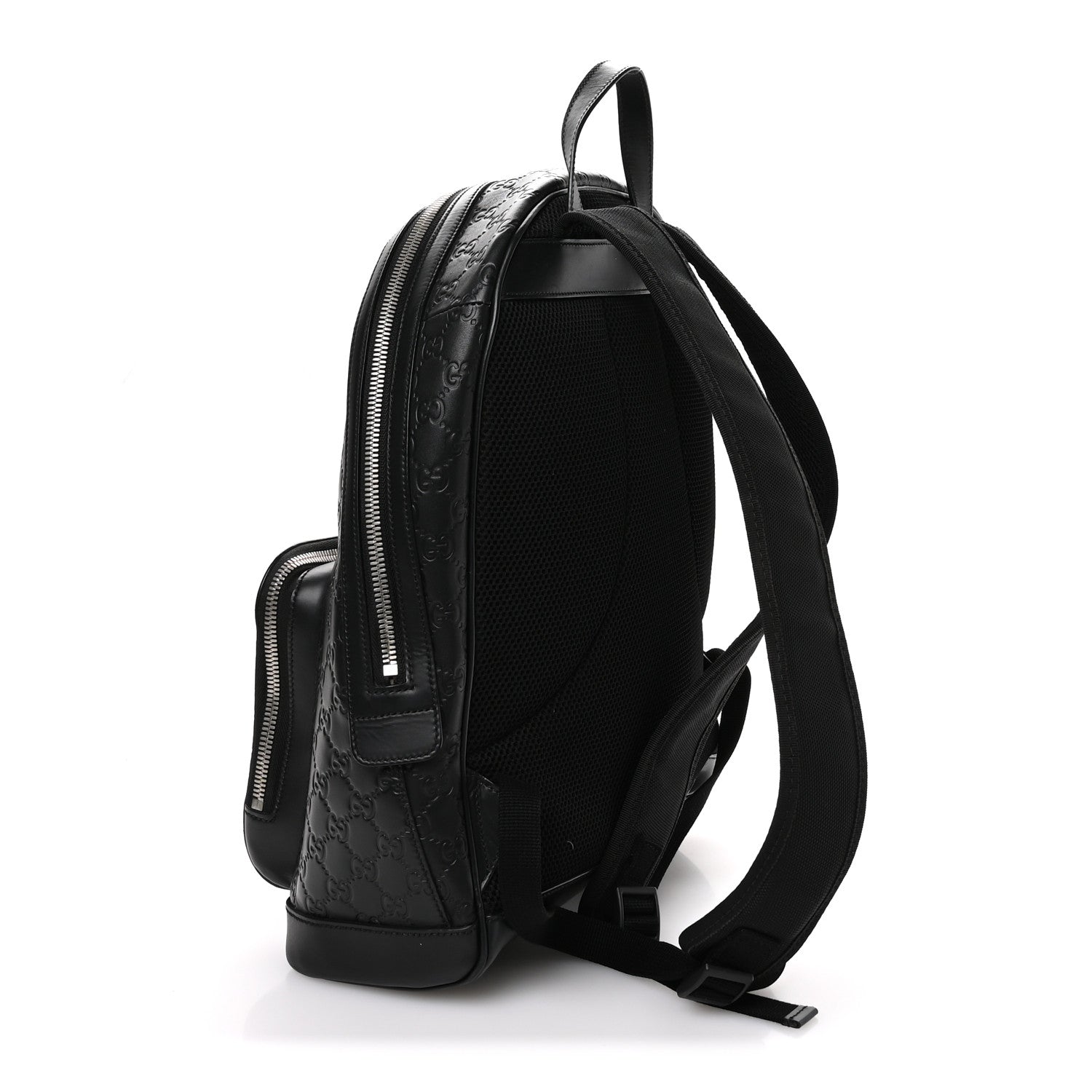 Gucci Guccissima Signature Day Backpack Black 3 of 11