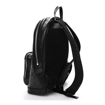 Gucci Guccissima Signature Day Backpack Black 3 of 11