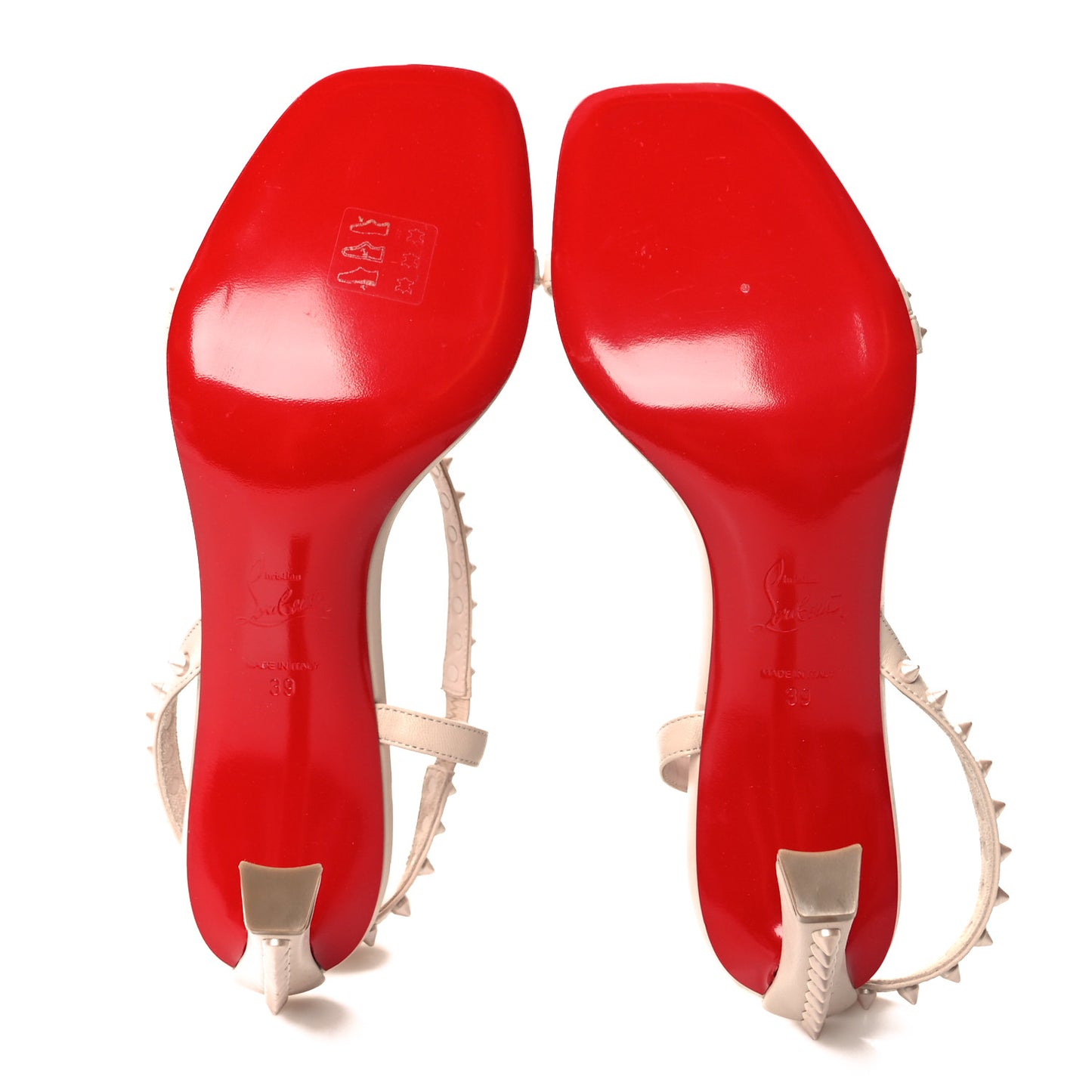 Nappa Rosa Condorapik 85 Spike Sandals 39 Leche