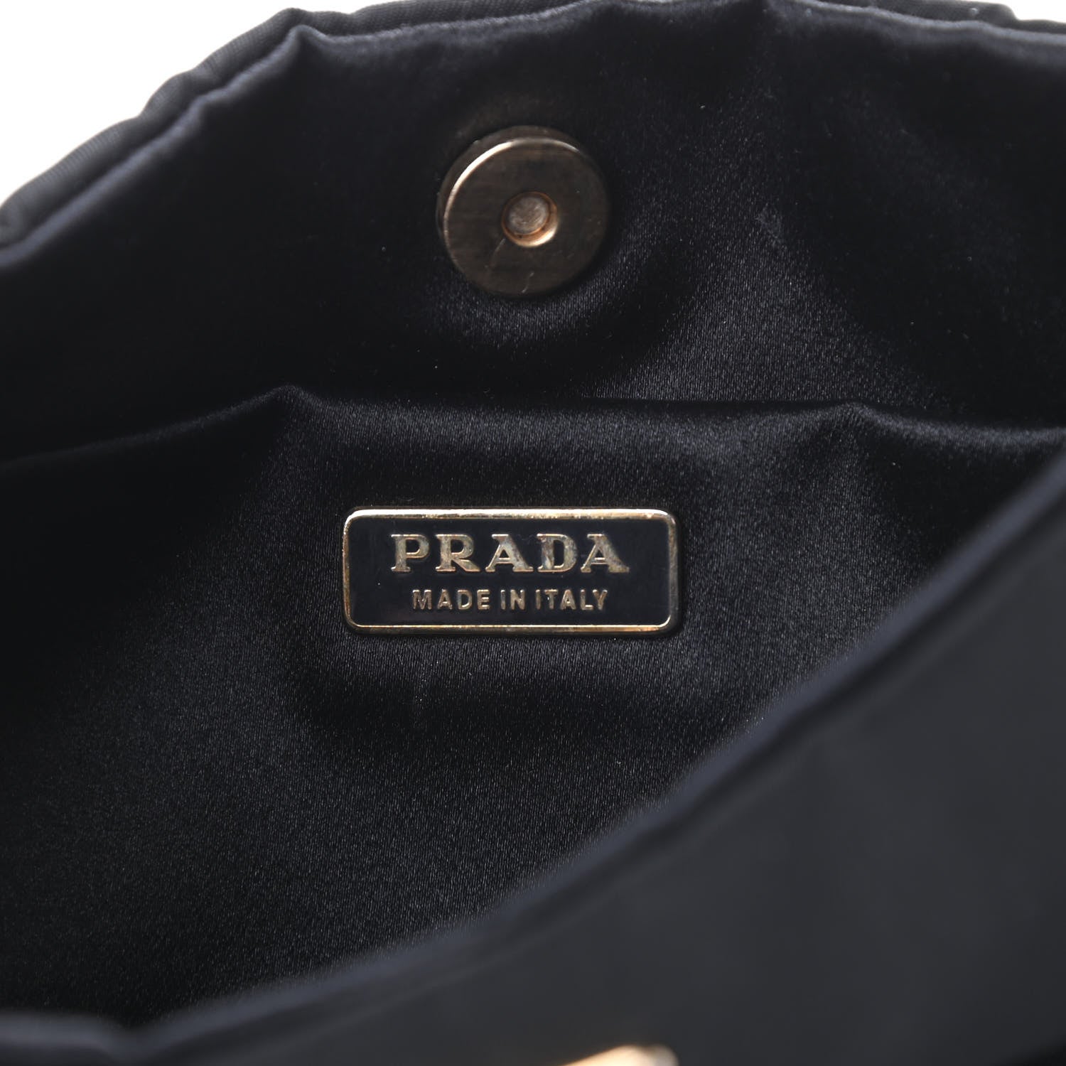 Prada Tessuto Nylon Chain Shoulder Bag Black 6 of 13