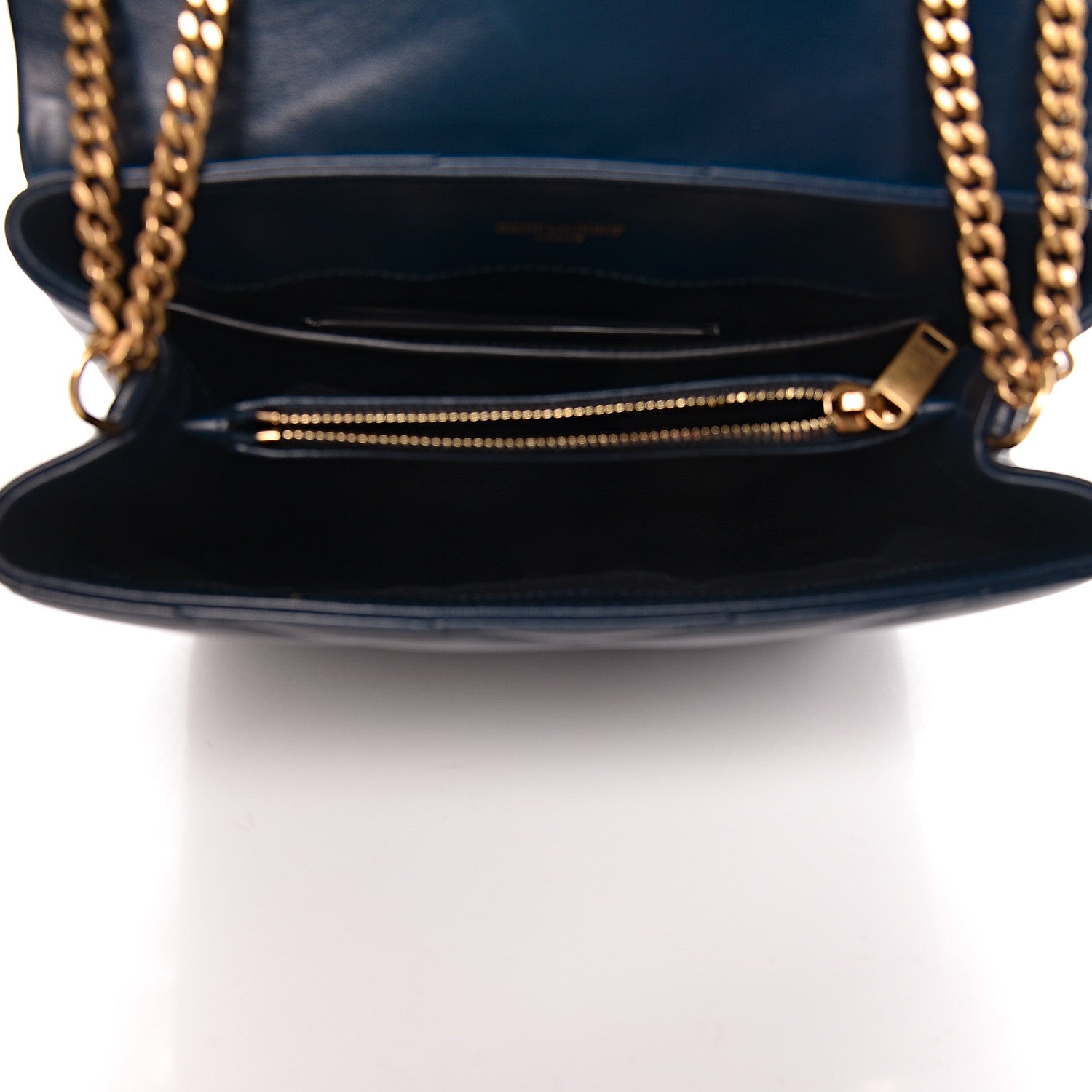 Saint Laurent Calfskin Y Calfskin Monogram Small Loulou Chain Satchel Denim Brut 5 of 14