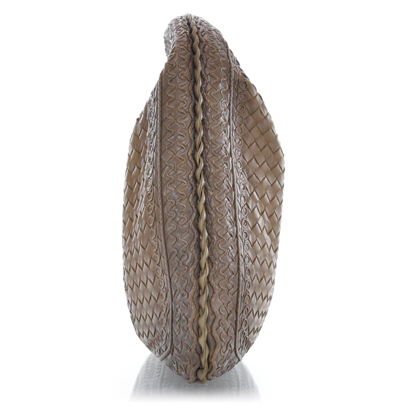 Nappa Intrecciato Large Veneta Hobo Noce
