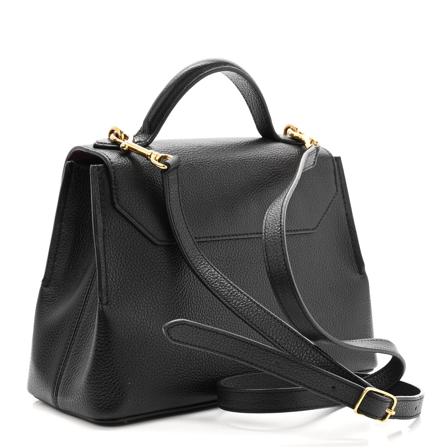 Mulberry Small Classic Grain Calfskin Mini Seaton Black 3 of 9
