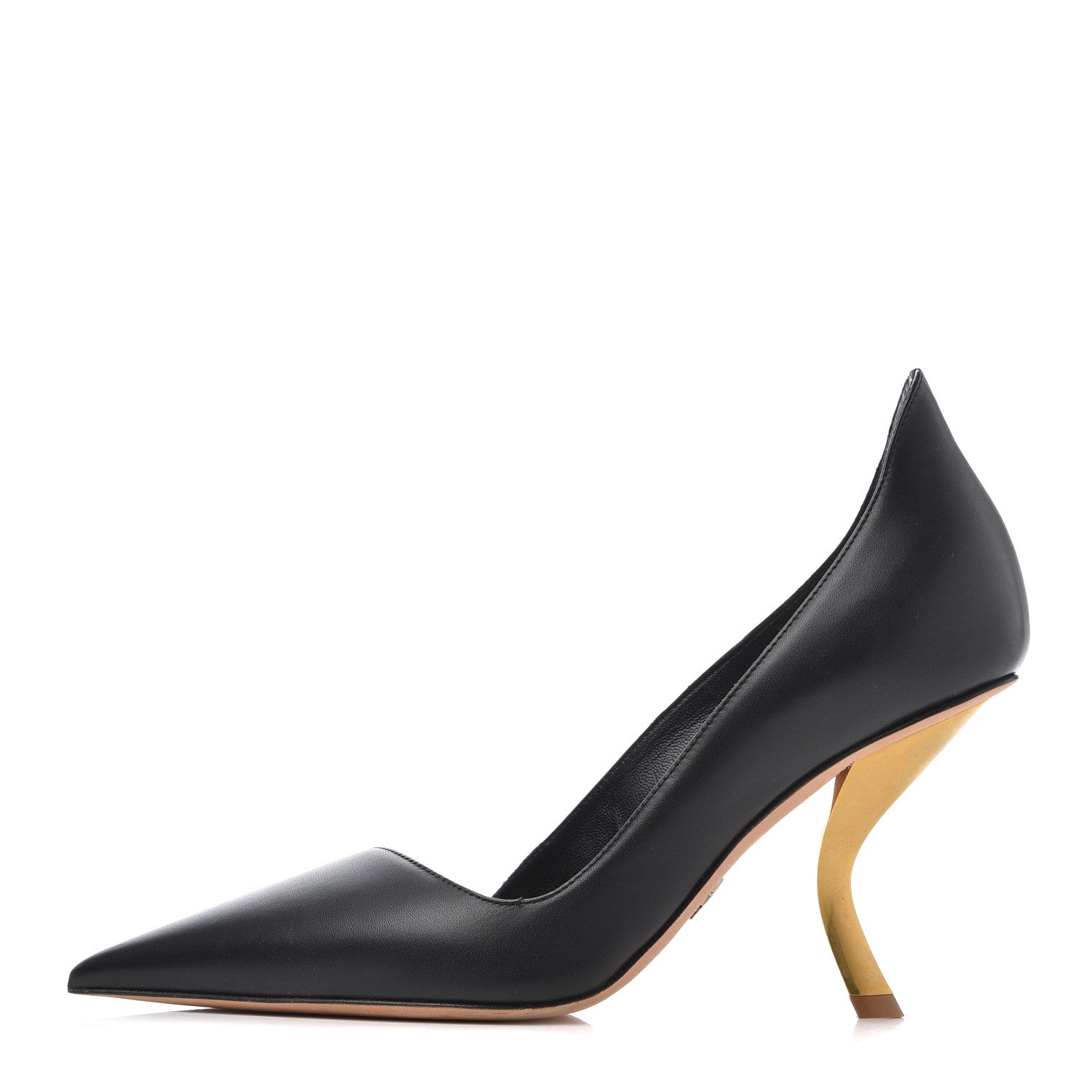 Christian Dior Calfskin D-Sculpture Pumps 36 Black 1 of 19