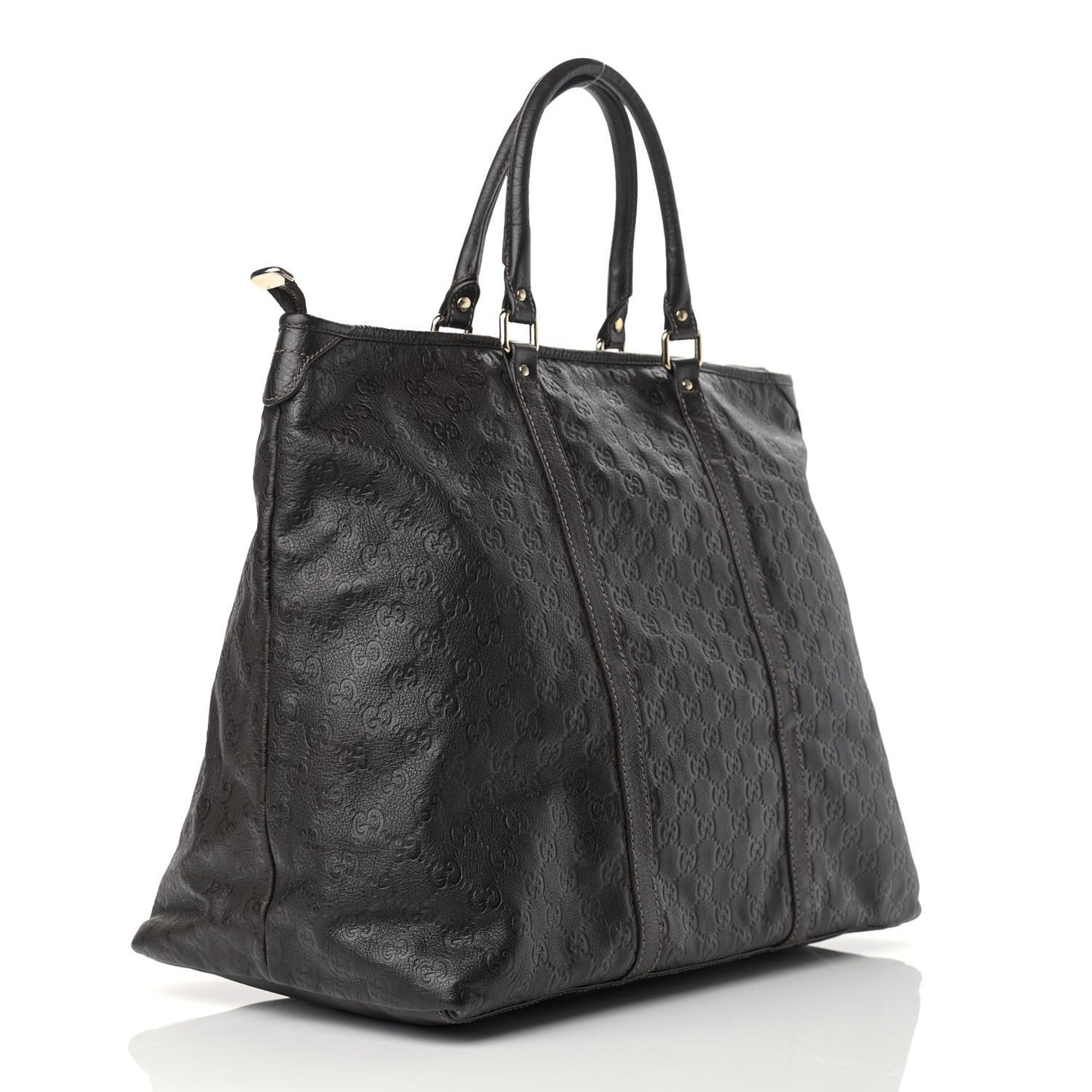 Guccissima Medium Joy Tote Bag Dark Brown