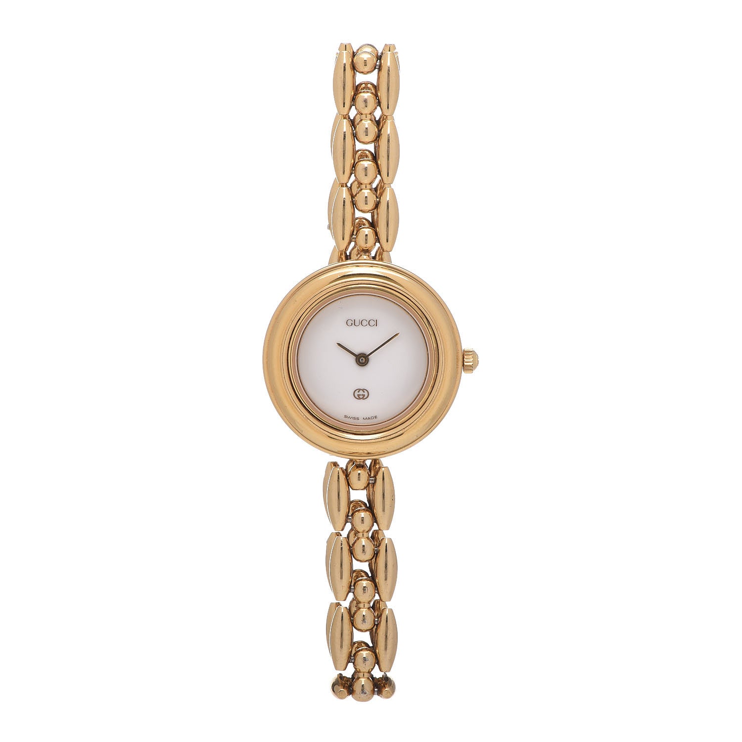 Gucci Stainless Steel 26mm Rice Link Interchangeable Bezel Quartz Watch 1 of 7
