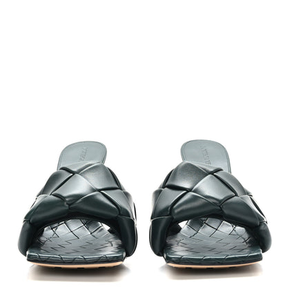 Bottega Veneta Nappa Maxi Intrecciato Lido 90mm Mule Sandals 38.5 Inkwell 2 of 8