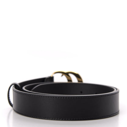 Gucci Plutone Calfskin Double G 30mm Belt 90 36 Black 2 of 3