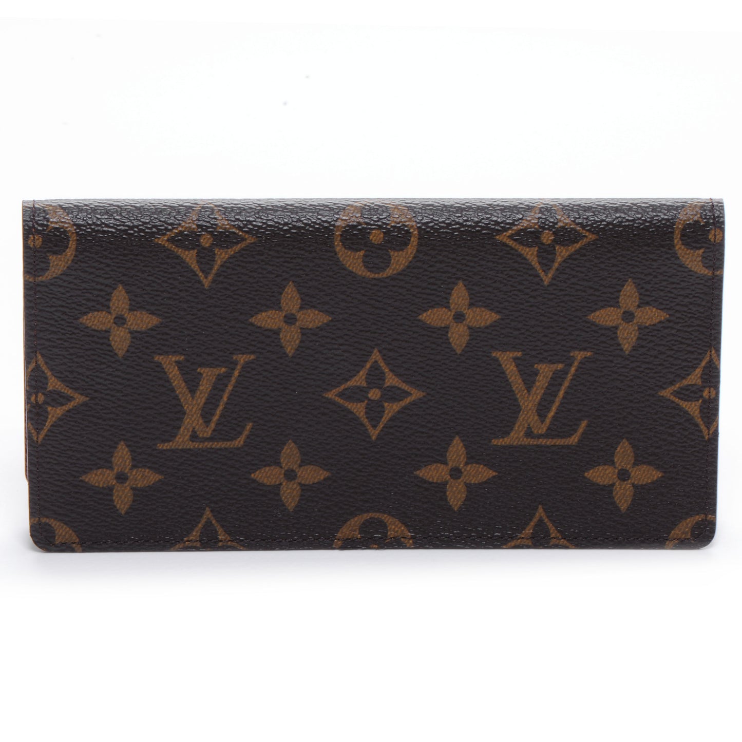 Monogram Simple Checkbook Holder Wallet Cover