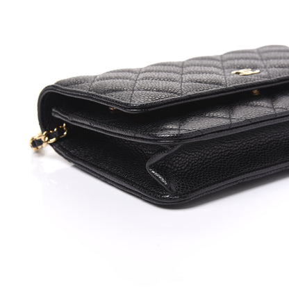 Chanel Caviar Quilted Wallet On Chain WOC Black 5 of 11