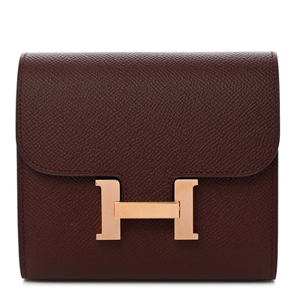 Hermes Epsom Constance Short Wallet Bordeaux 1 of 7