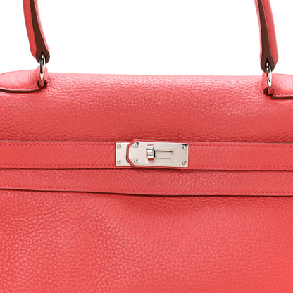 Hermes Taurillon Clemence Shoulder Kelly 42 Bougainvillea 8 of 10