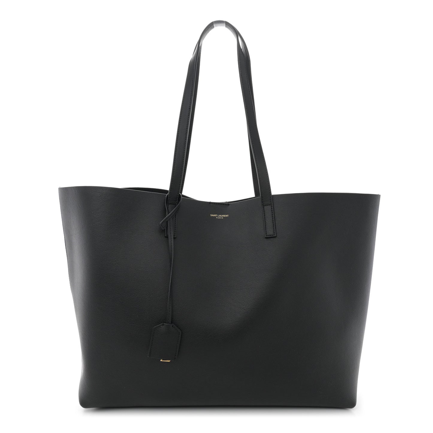 Calfskin Large Shopping Tote Black