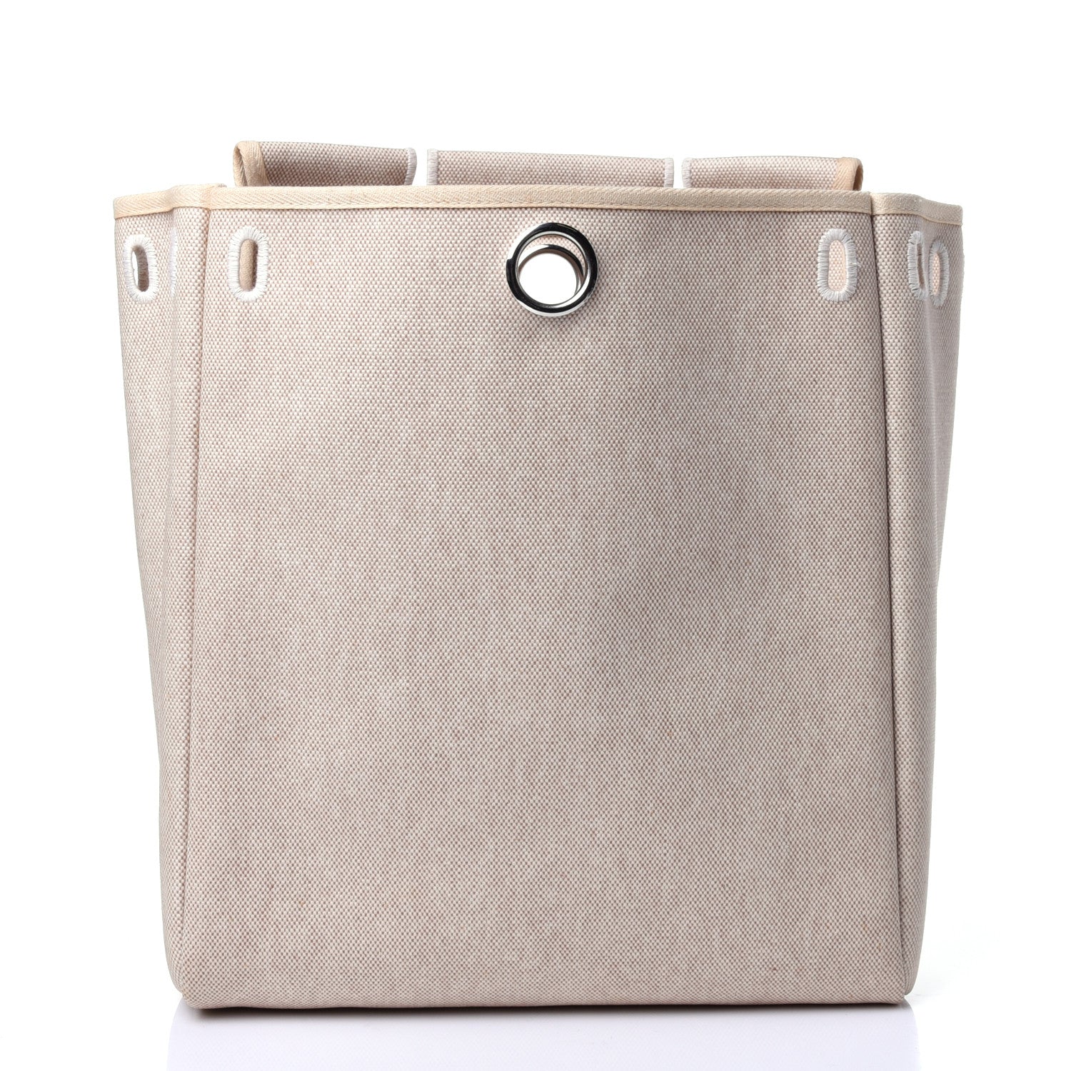 Hermes Toile Vache Calfskin Herbag 30 PM Backpack Natural 27 of 32
