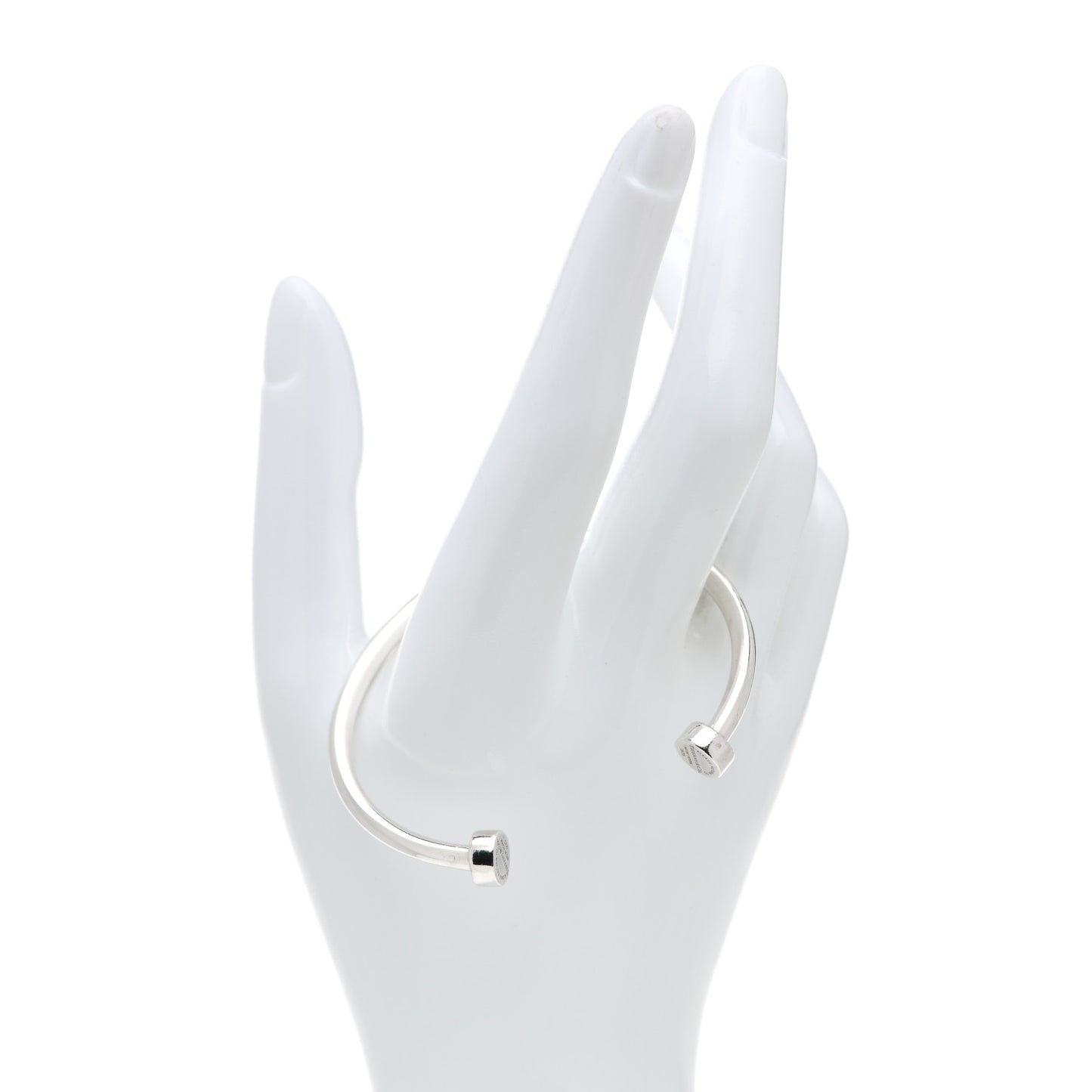 Sterling Silver Return to Tiffany Narrow Circle Edge Cuff Bracelet