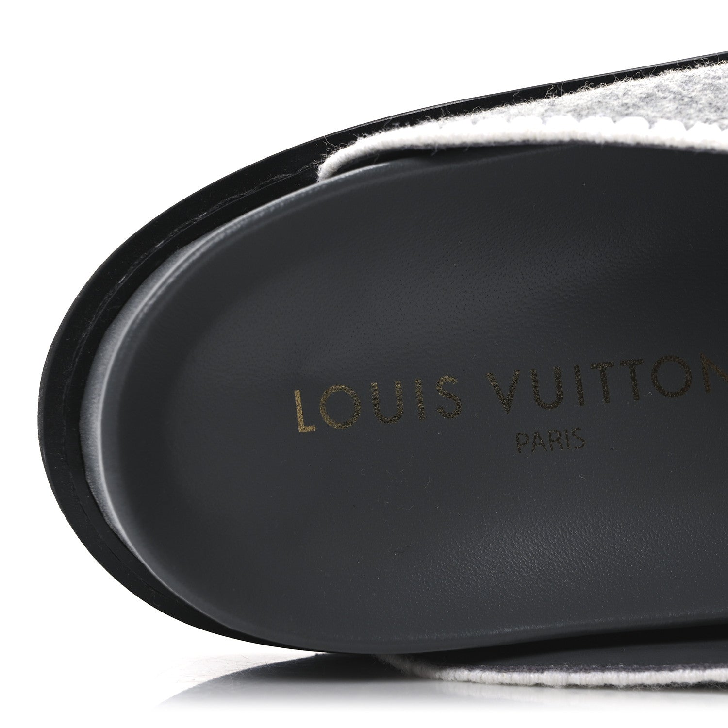 Louis Vuitton Wool Womens Cosy Flat Comfort Clog Mules 42 Anthracite Grey 8 of 9