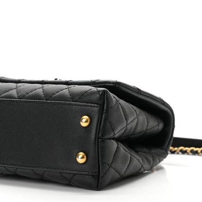 Chanel Caviar Quilted Mini Coco Handle Flap Black 9 of 9