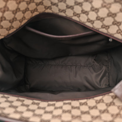 Gucci Monogram Web Medium Diaper Bag Beige Ebony 6 of 14